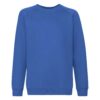 Niebieska bluza dziecięca Raglan Sweat Fruit of the Loom