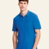 Niebieska koszulka męska polo Original Polo Friut of the Loom