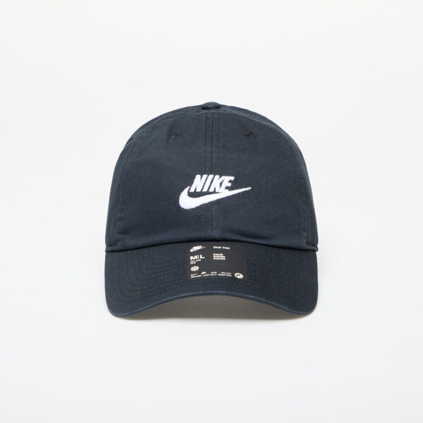 Nike Club Unstructured Futura Wash Cap Black/ White M/L-alacsony-ár
