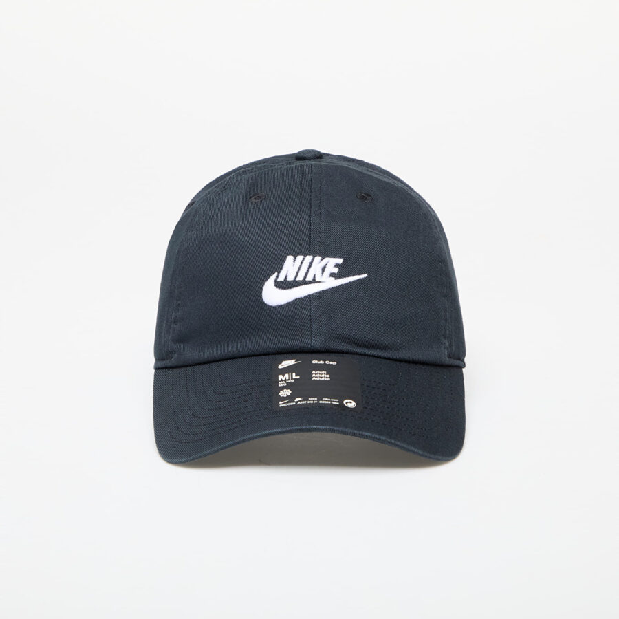 Nike Club Unstructured Futura Wash Cap Black/ White M/L-alacsony-ár