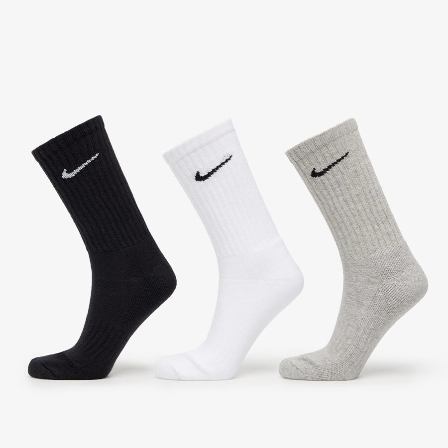 Nike Cushioned Training Crew Socks 3-Pack Multi-Color S-alacsony-ár