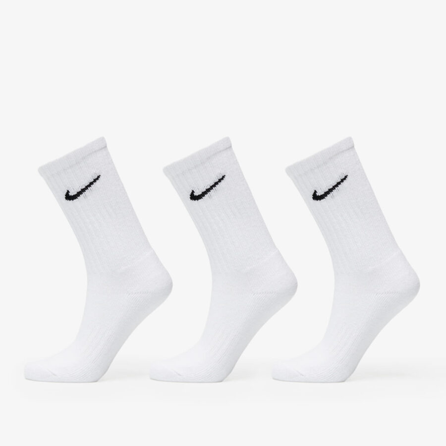 Nike Cushioned Training Crew Socks 3-Pack White M-alacsony-ár