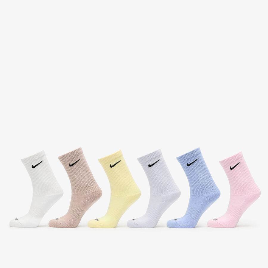 Nike Dri-FIT Everyday Plus Cushioned Training Crew Socks 6-Pack Multi-Color M-alacsony-ár