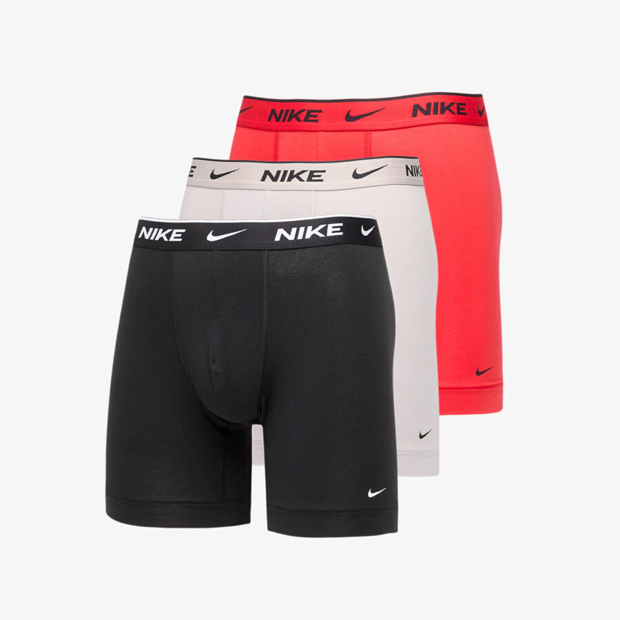 Nike Everyday Cotton Stretch Boxer Brief 3-Pack Multicolor S-alacsony-ár