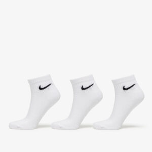 Nike Everyday Cush Ankle Socks 3-Pack White/ Black S-alacsony-ár