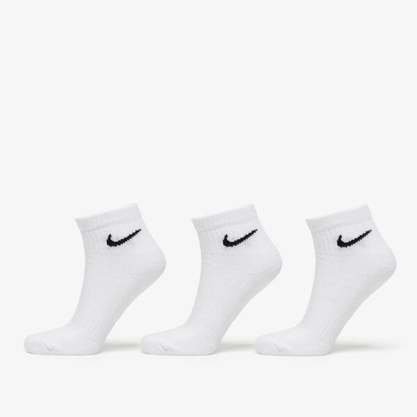 Nike Everyday Cush Ankle Socks 3-Pack White/ Black S-alacsony-ár