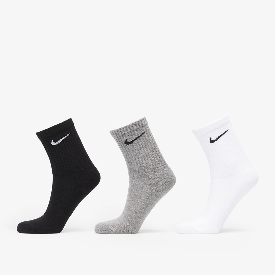 Nike Everyday Cushioned Training Crew Socks 3-Pack Multi-Color S-alacsony-ár