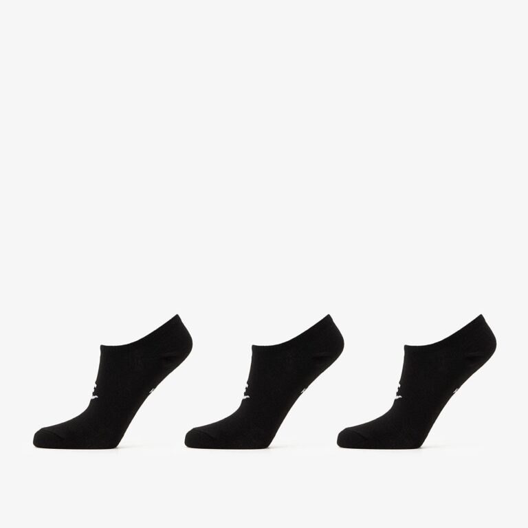 Nike Everyday Essential No-Show Socks 3-Pack Black/ White S-alacsony-ár