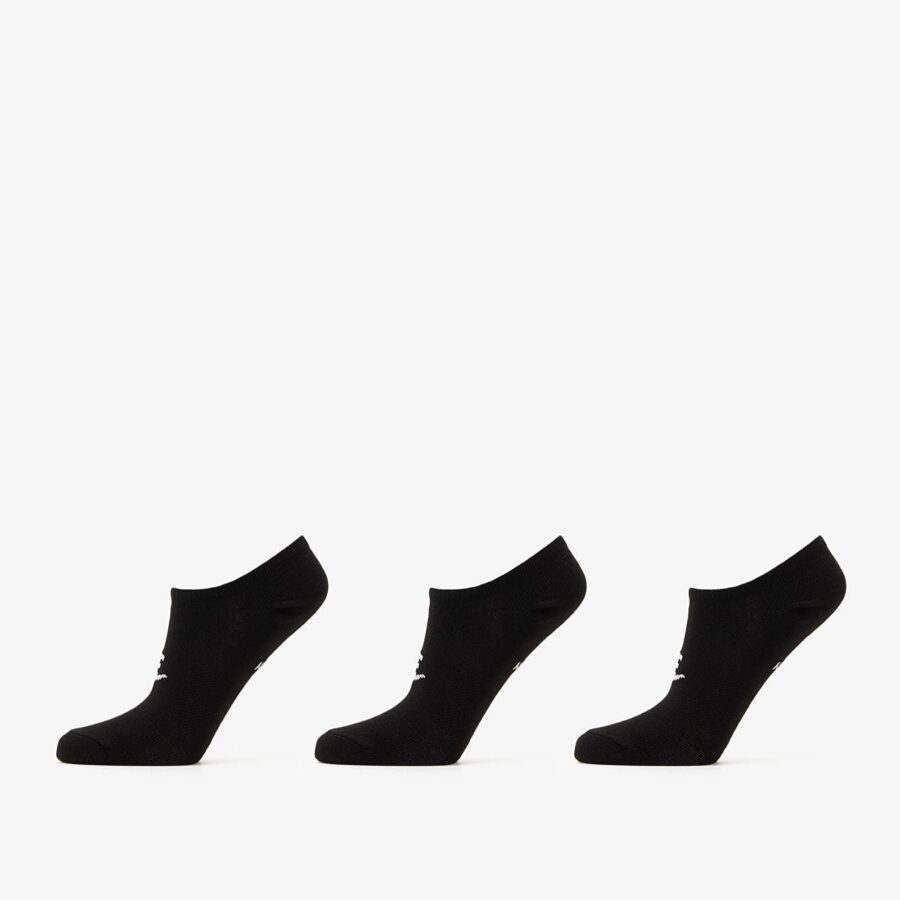 Nike Everyday Essential No-Show Socks 3-Pack Black/ White S-alacsony-ár