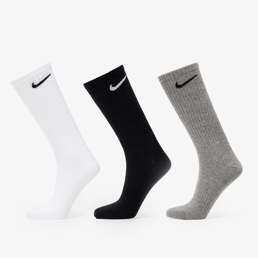 Nike Everyday Lightweight Training Crew Socks 3-Pack Multi-Color S-alacsony-ár
