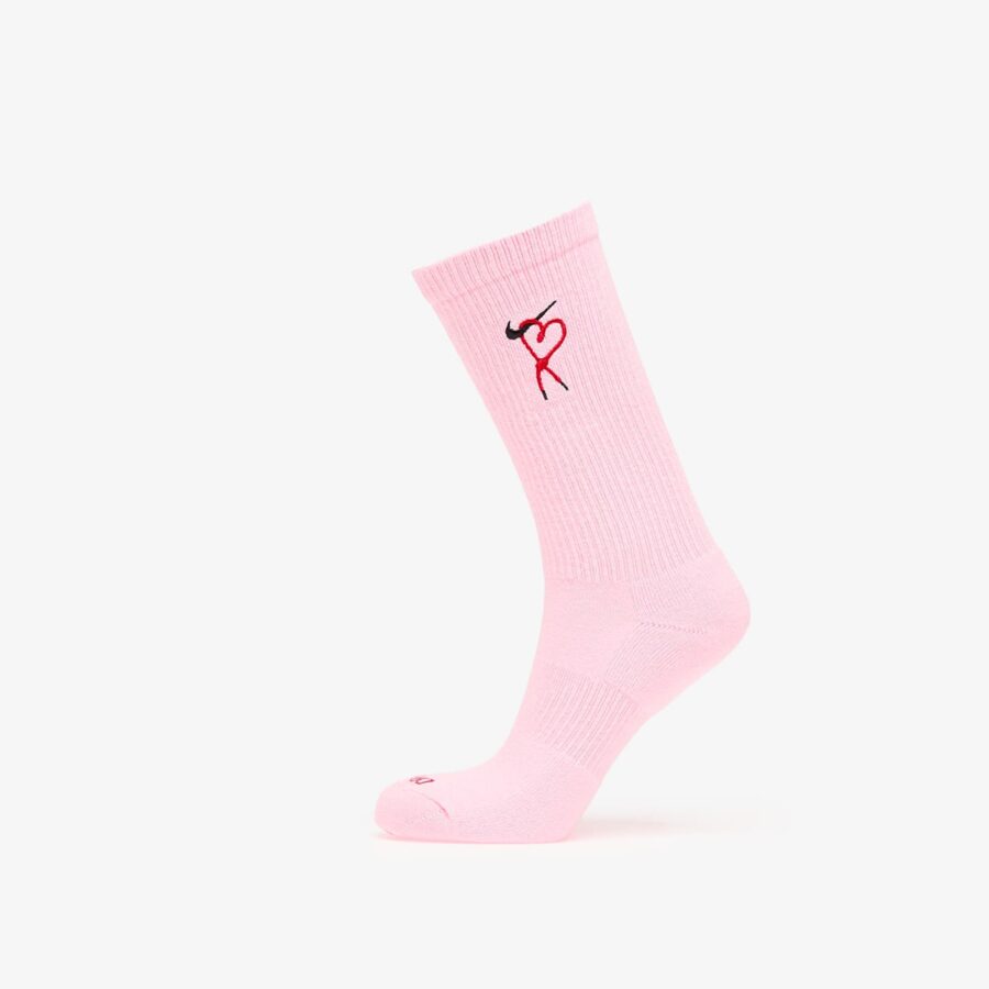 Nike Everyday Plus Dri-FIT Cushioned Crew Socks 1-Pack Pink Foam/ University Red/ Black XL-alacsony-ár