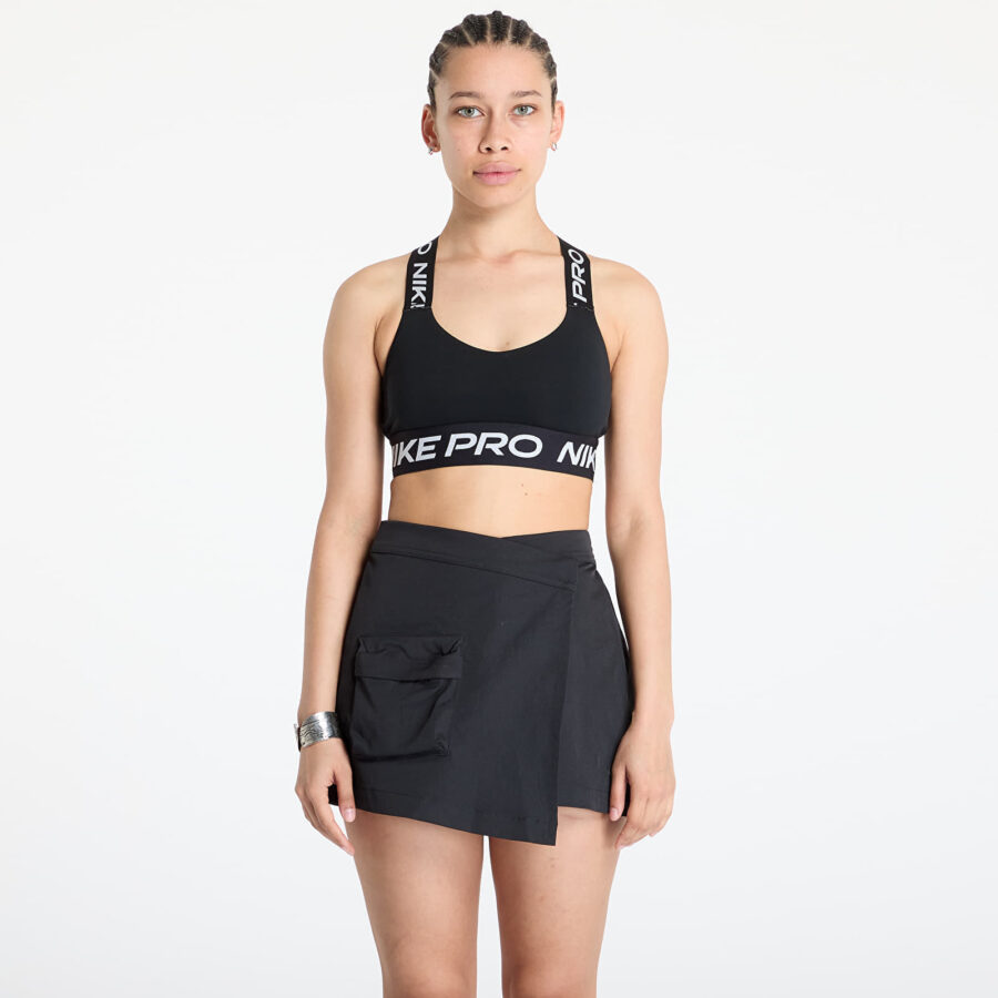 Nike Pro Women's Light-Support Padded Sports Bra Black/ Black/ White XS-alacsony-ár