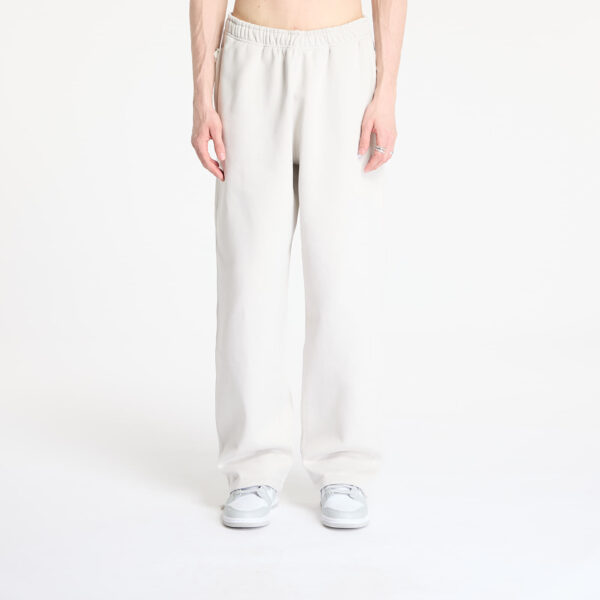 Nike Solo Swoosh Men's Open-Hem Fleece Pants Light Bone/ White S-alacsony-ár
