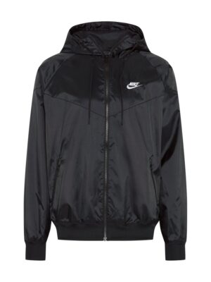 Nike Sportswear Átmeneti dzseki 'Heritage Essentials'  fekete / fehér-hu