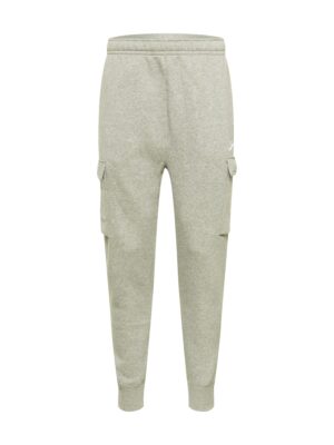 Nike Sportswear Cargo nadrágok 'CLUB FLEECE'  szürke melír / fehér