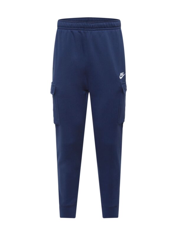 Nike Sportswear Cargo nadrágok 'Club'  sötétkék / fehér-hu