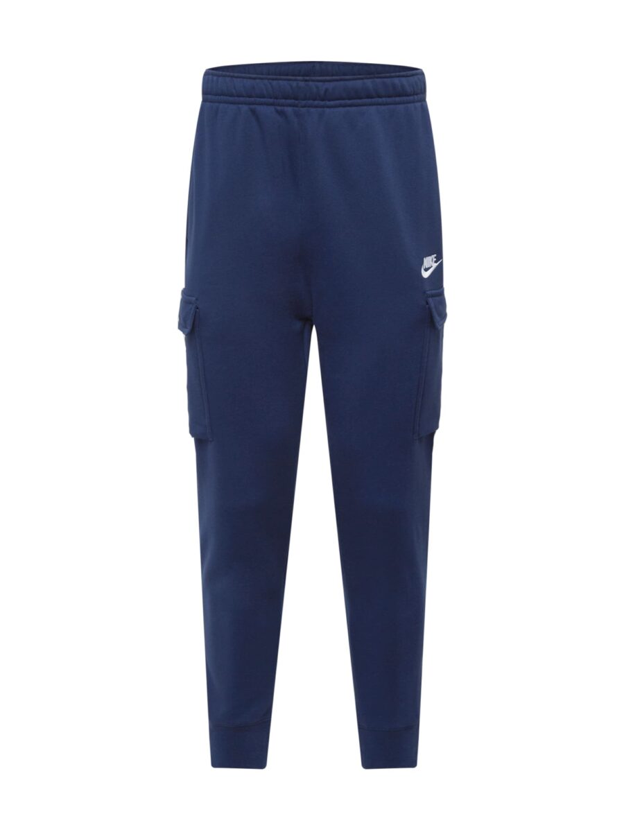 Nike Sportswear Cargo nadrágok 'Club'  sötétkék / fehér-hu