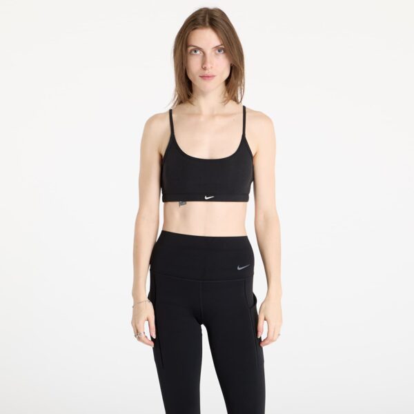Nike Sportswear Classic Women's Light-Support Lightly Lined Ribbed Scoop-Neck Bra Black/ Black/ Black/ Sail S-alacsony-ár