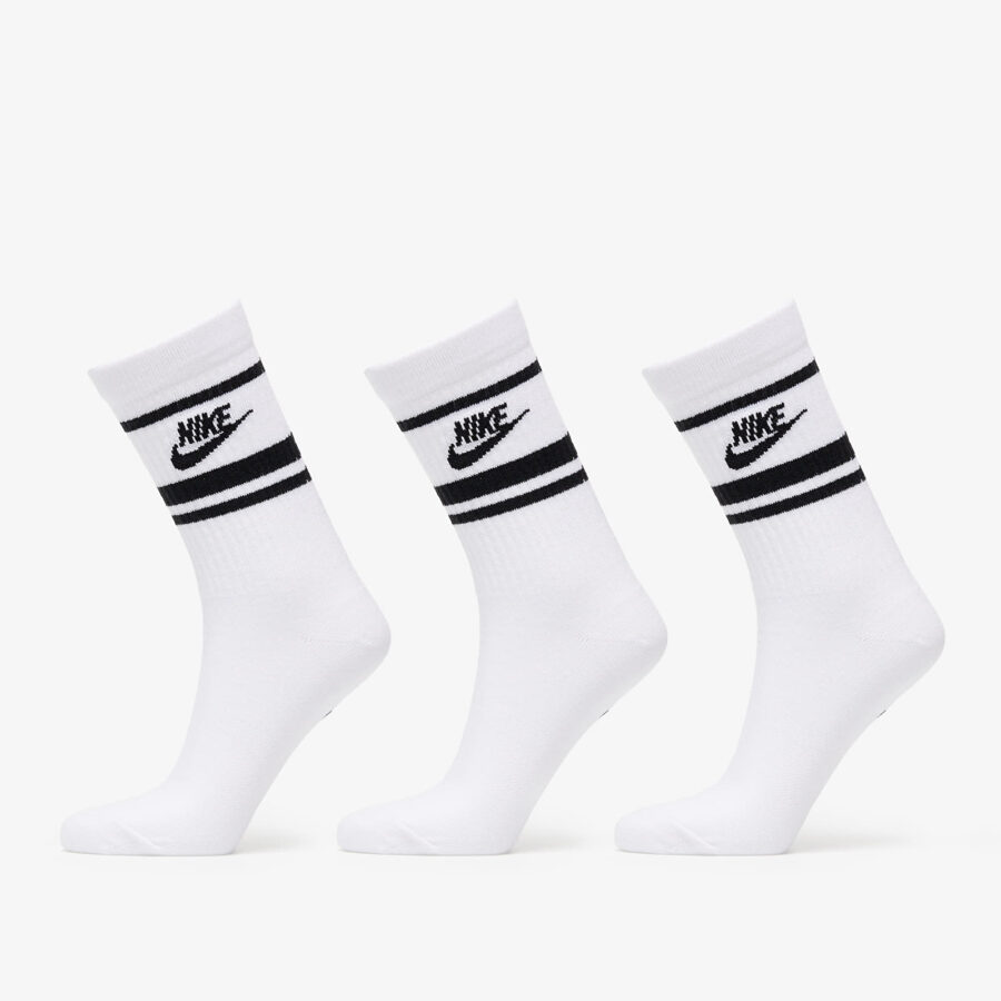 Nike Sportswear Everyday Essential Crew Socks 3-Pack White/ Black/ Black M-alacsony-ár
