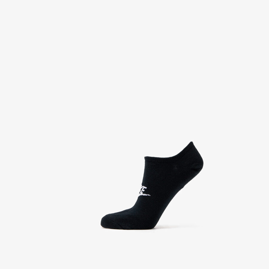 Nike Sportswear Everyday Essential No Show Socks 3-Pack Black/ White S-alacsony-ár