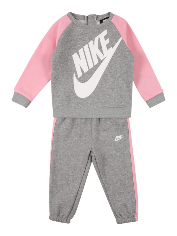 Nike Sportswear Jogging ruhák 'FUTURA'  szürke melír / rózsaszín / fehér-hu