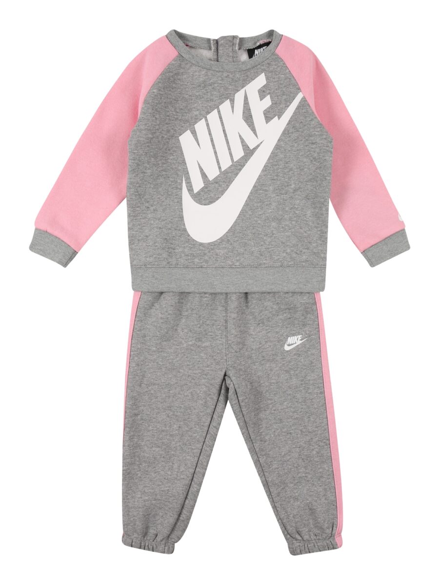 Nike Sportswear Jogging ruhák 'FUTURA'  szürke melír / rózsaszín / fehér-hu