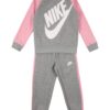 Nike Sportswear Jogging ruhák 'FUTURA'  szürke melír / rózsaszín / fehér-hu