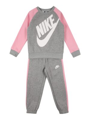 Nike Sportswear Jogging ruhák 'FUTURA'  szürke melír / rózsaszín / fehér-hu