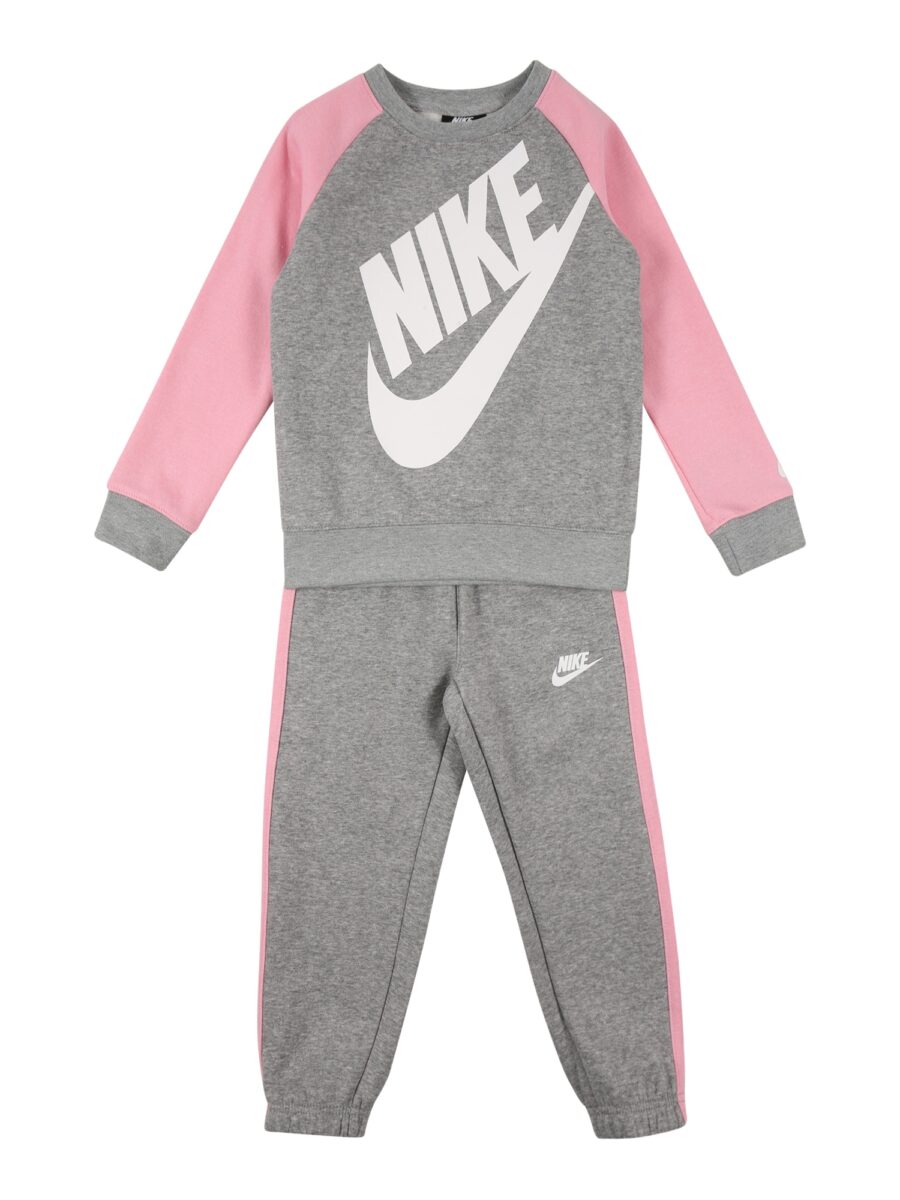 Nike Sportswear Jogging ruhák 'FUTURA'  szürke melír / rózsaszín / fehér-hu