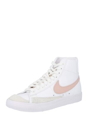 Nike Sportswear Magas szárú sportcipők 'BLAZER MID 77'  bézs / fáradt rózsaszín / fehér-hu