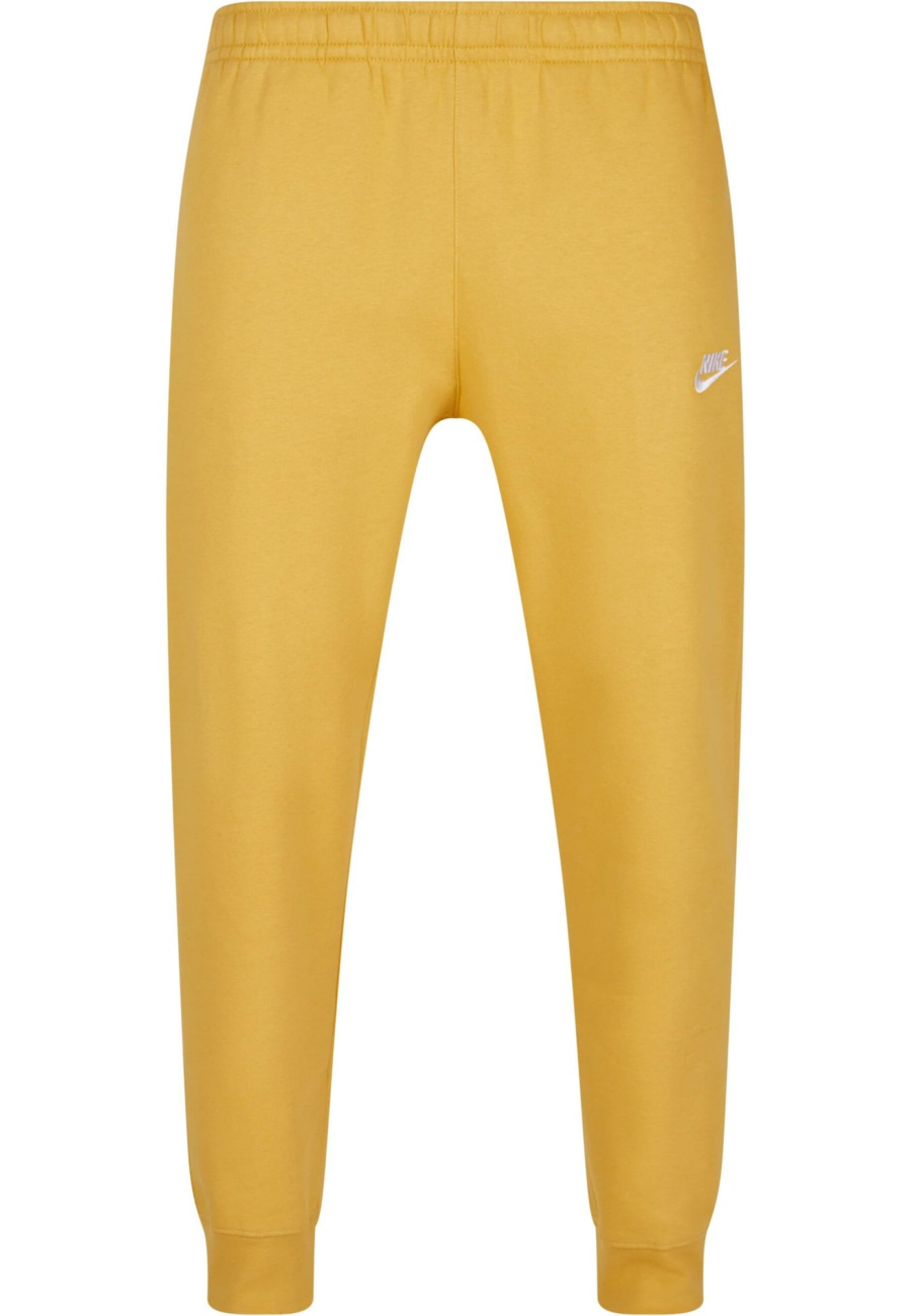 Nike Sportswear Nadrág 'Club Fleece'  aranysárga / fehér-Hungary