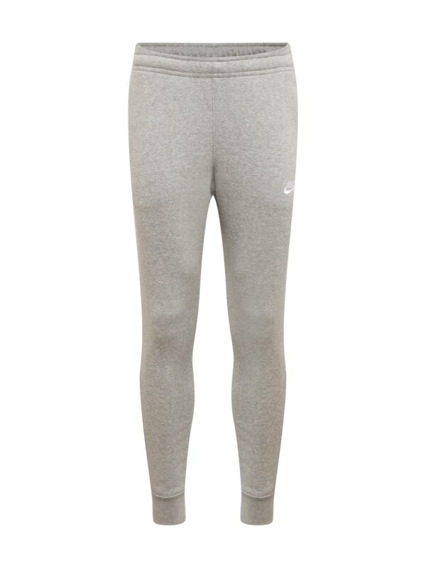 Nike Sportswear Nadrág 'Club Fleece'  világosszürke / fehér-hu