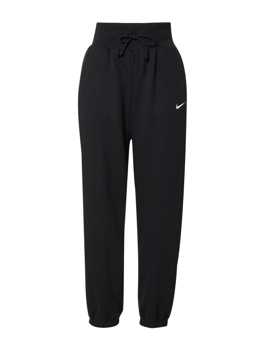 Nike Sportswear Nadrág 'Phoenix Fleece'  fekete / fehér-Hungary
