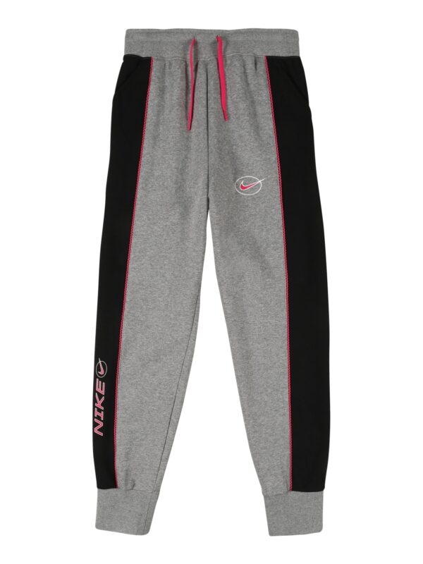 Nike Sportswear Nadrág  szürke melír / gránátalma / fekete / fehér-hu