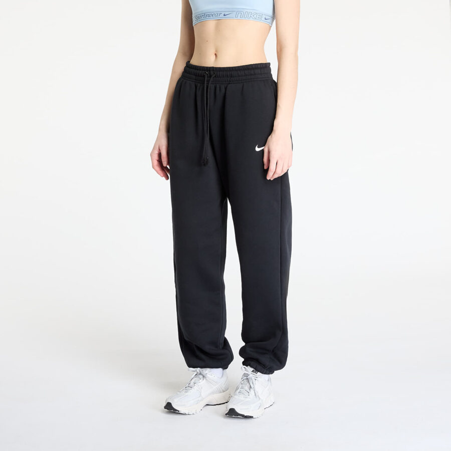 Nike Sportswear Phoenix Fleece Women's High-Waisted Oversized Sweatpants Black/ Sail S-alacsony-ár