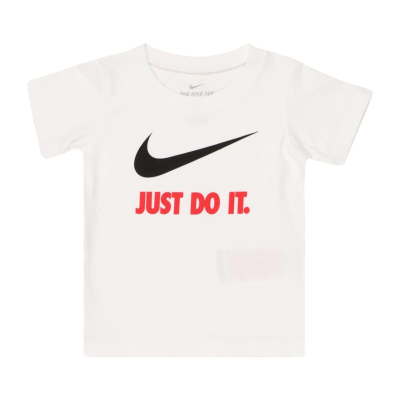 Nike Sportswear Póló 'SWOOSH'  piros / fekete / fehér-hu