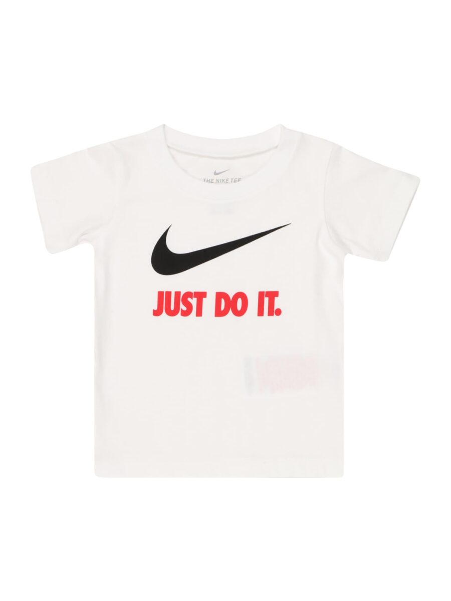 Nike Sportswear Póló 'SWOOSH'  piros / fekete / fehér-hu