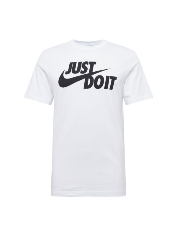 Nike Sportswear Póló 'Swoosh'  fekete / piszkosfehér
