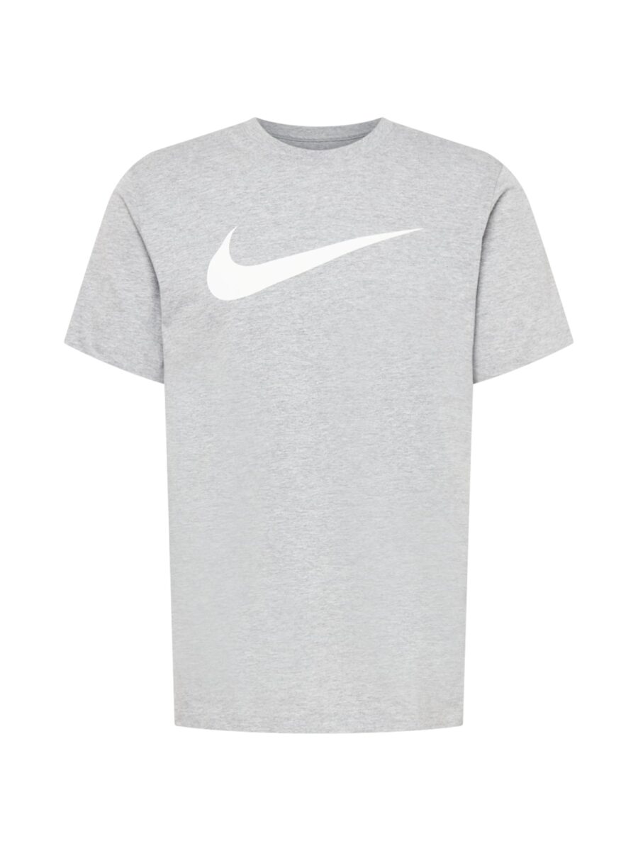 Nike Sportswear Póló 'Swoosh'  szürke melír / fehér-hu