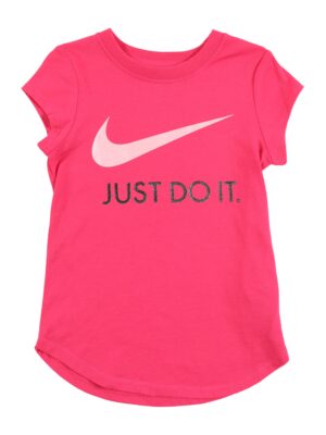 Nike Sportswear Póló  rózsaszín / fekete / ezüst