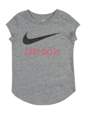 Nike Sportswear Póló  szürke melír / rózsaszín / fekete