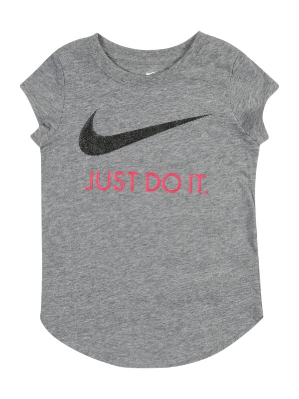 Nike Sportswear Póló  szürke melír / rózsaszín / fekete