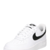 Nike Sportswear Rövid szárú sportcipők 'AIR FORCE 1 07'  fekete / fehér-Hungary