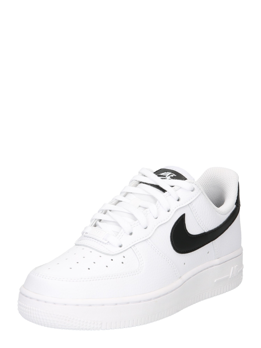Nike Sportswear Rövid szárú sportcipők 'AIR FORCE 1 07'  fekete / fehér-Hungary