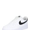 Nike Sportswear Rövid szárú sportcipők 'AIR FORCE 1 07'  fekete / fehér-hu