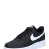 Nike Sportswear Rövid szárú sportcipők 'AIR FORCE 1 07'  fekete / fehér-hu