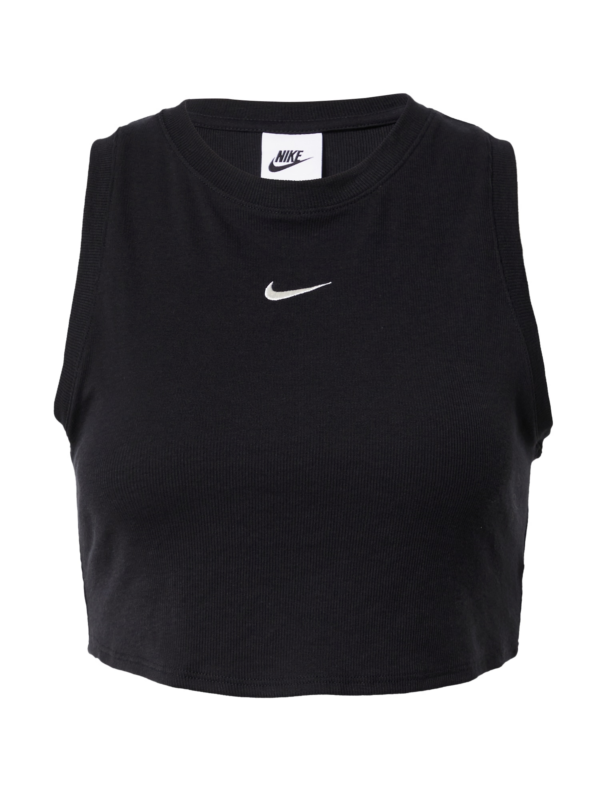 Nike Sportswear Top 'Essential'  fekete / fehér-Ár