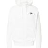 Nike Sportswear Tréning dzseki 'Club Fleece'  fekete / fehér-hu