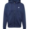 Nike Sportswear Tréning dzseki 'Club Fleece'  sötétkék / fehér-hu