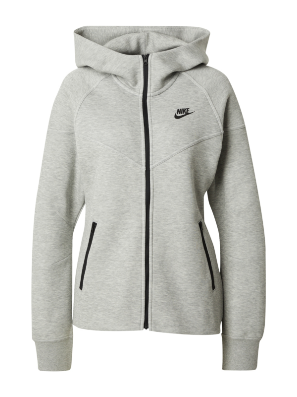 Nike Sportswear Tréning dzseki 'Tech Fleece'  szürke melír / fekete-Ár